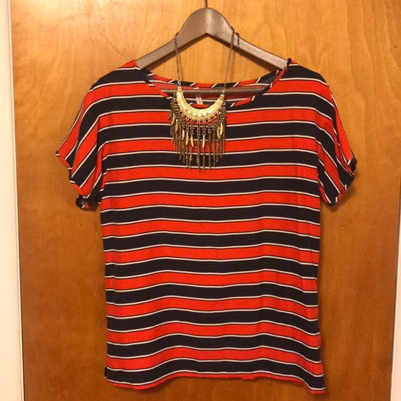 NWOT J Crew Silk Gondola Striped Boxy Top, Small - Picture 5 of 7